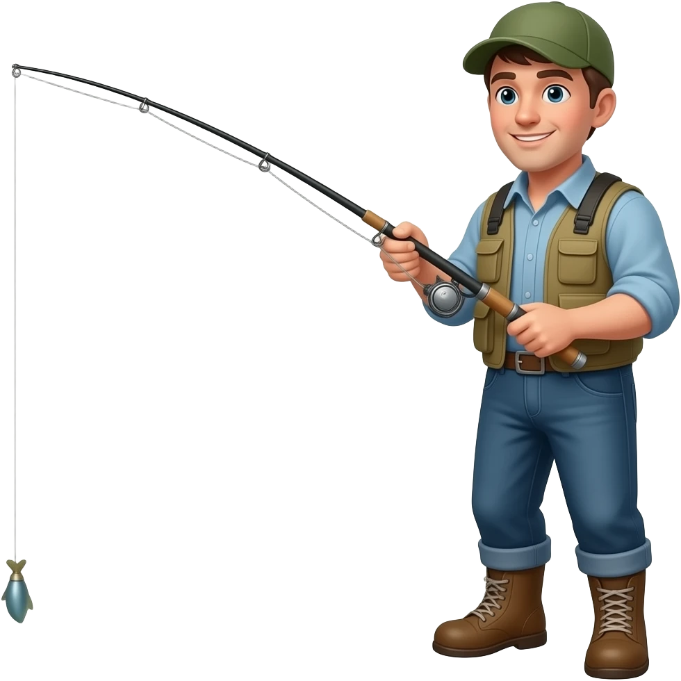man fishing emoji