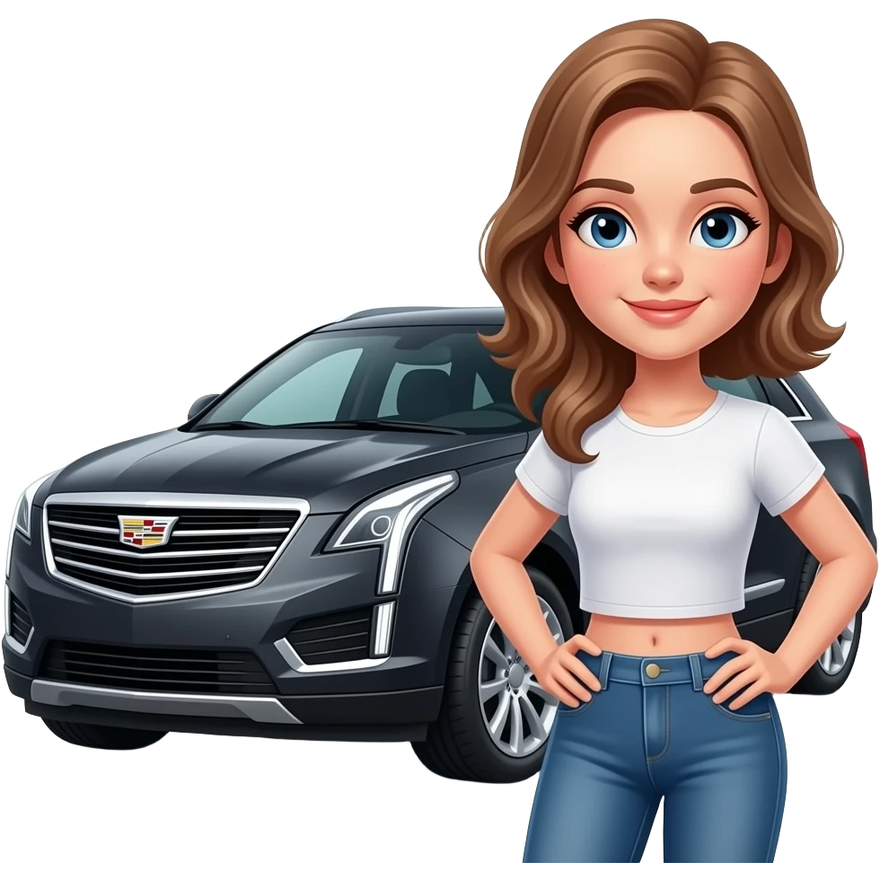 Cadillac XT5 Girl emoji
