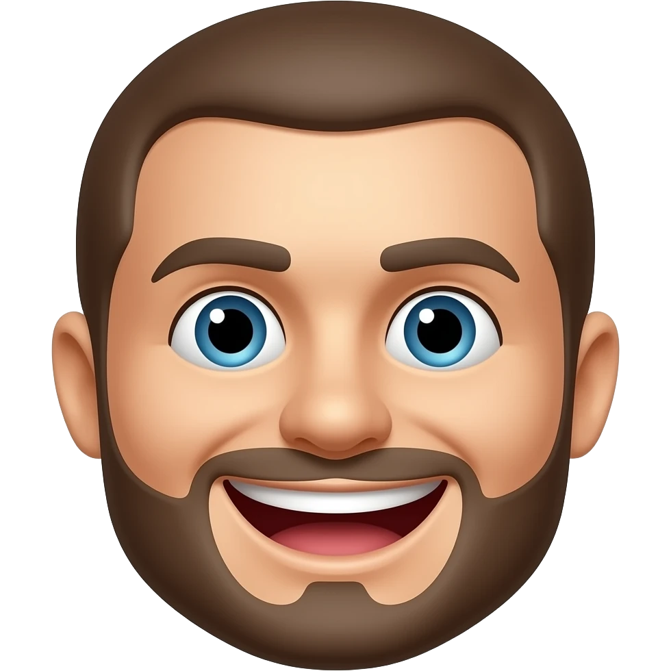 Positivie emote big smille not a girl emoji