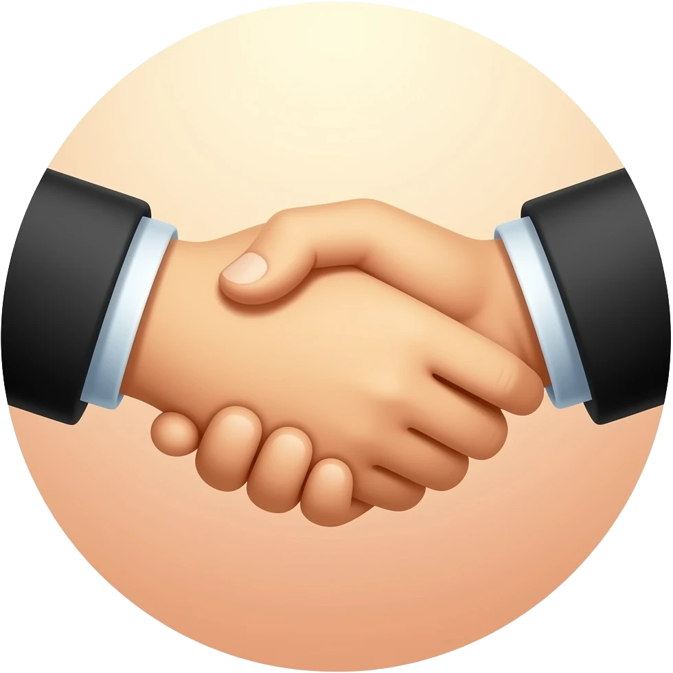 Hand shake emoji