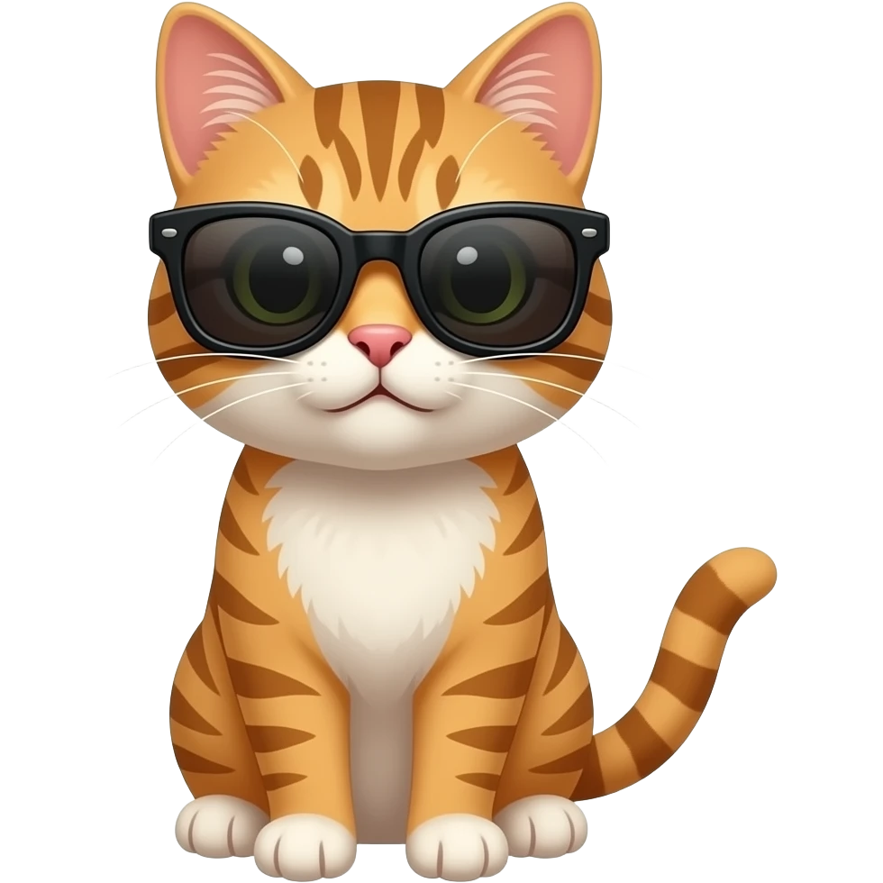Cat wearing sunglasses emoji