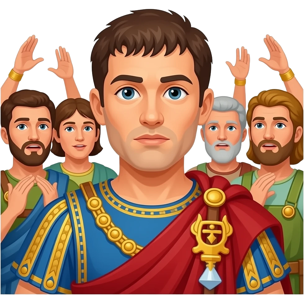 Crisis after emperor in ancient Rome emoji