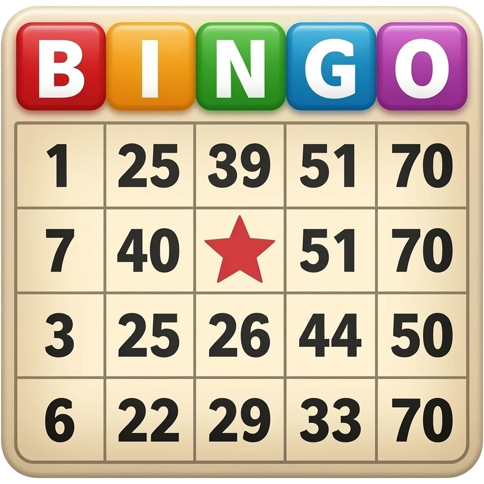Bingo emoji