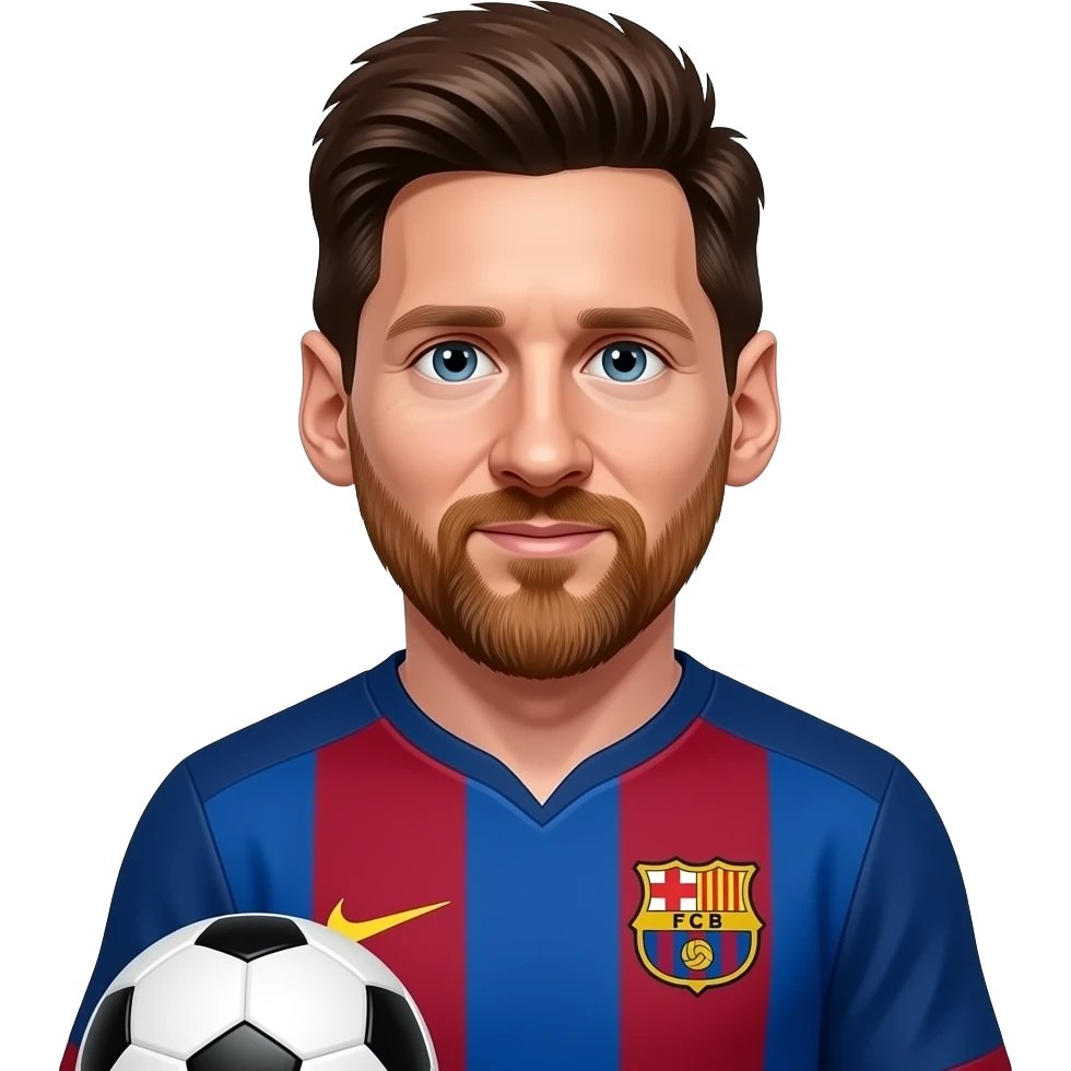 messi barcelona emoji
