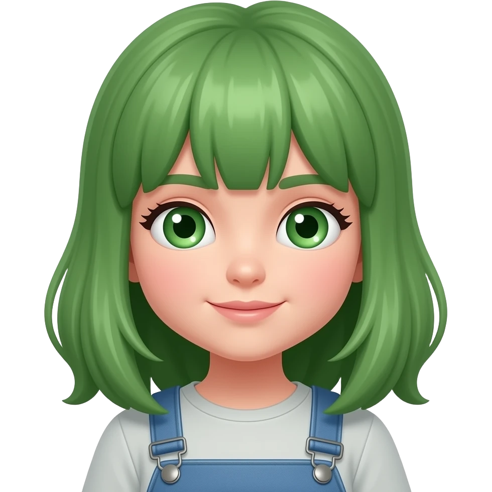 green eyes girl emoji