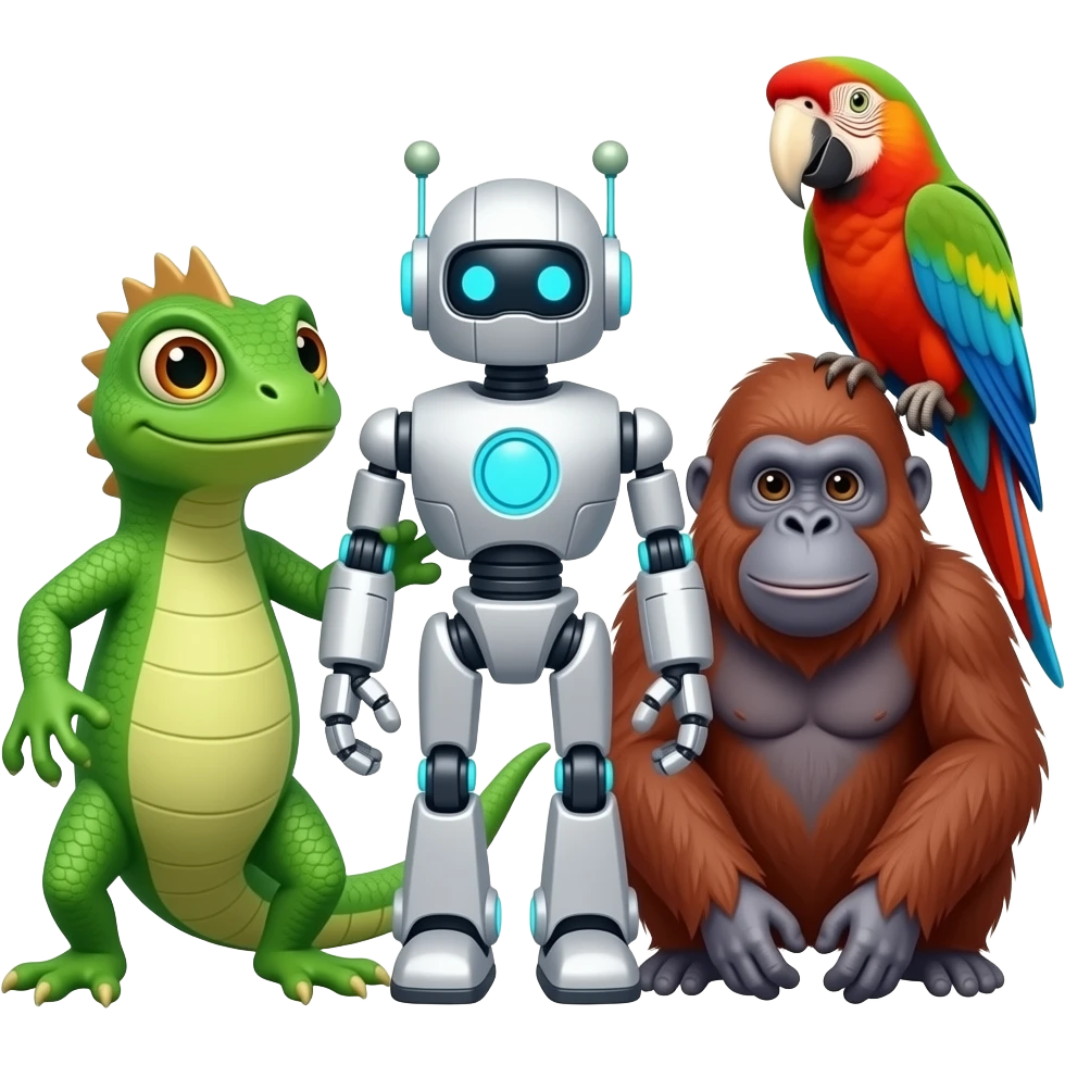 🤖🦧🦜🦎 Hi lizard emoji