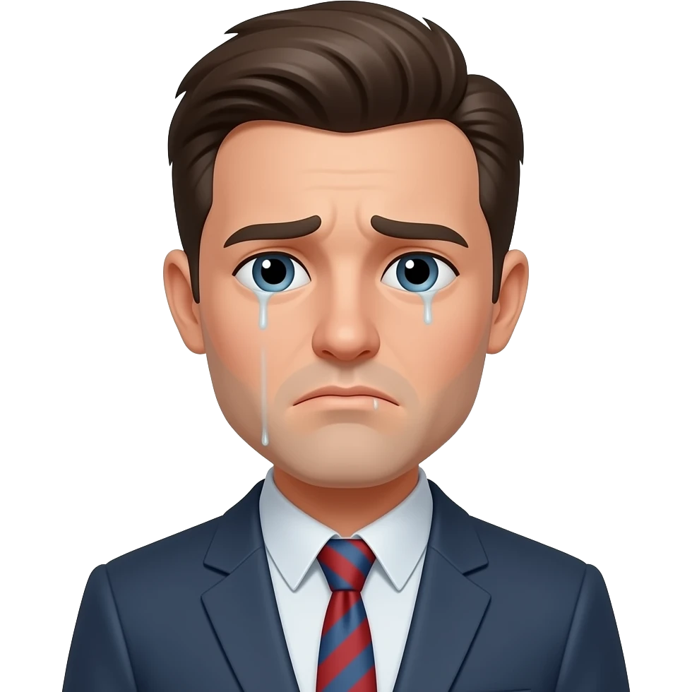 رجل  حزن emoji