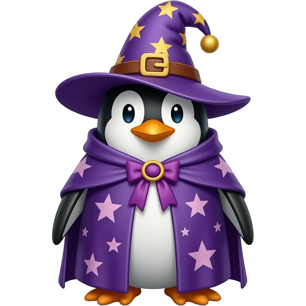 Penguin Wizard emoji