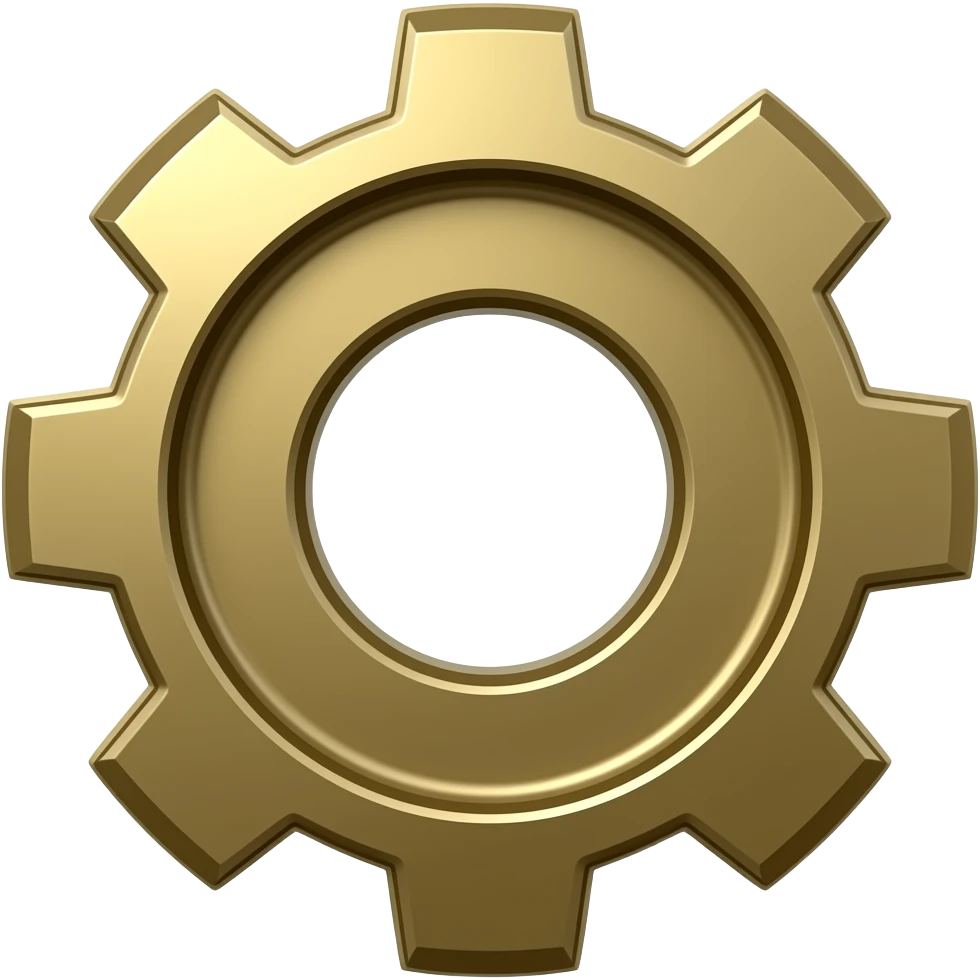 bronze gear emoji