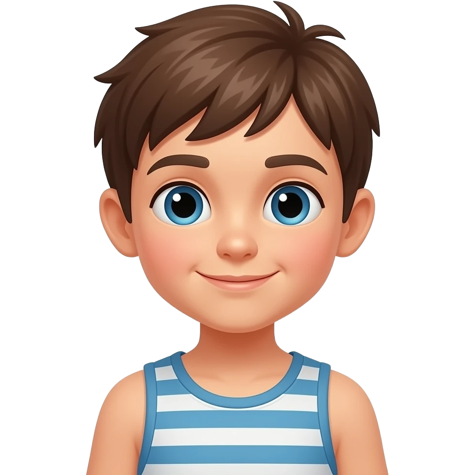 a kid is at the beach emoji
