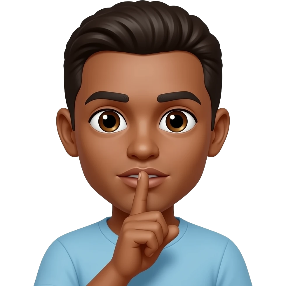 🧑🏻+🤫 emoji