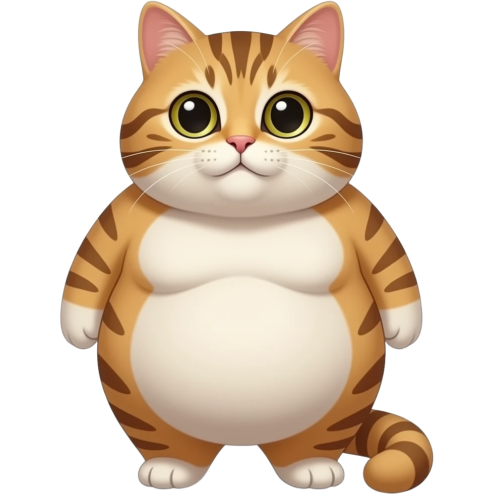 A huge fat cat who is more than anything else in the world. emoji