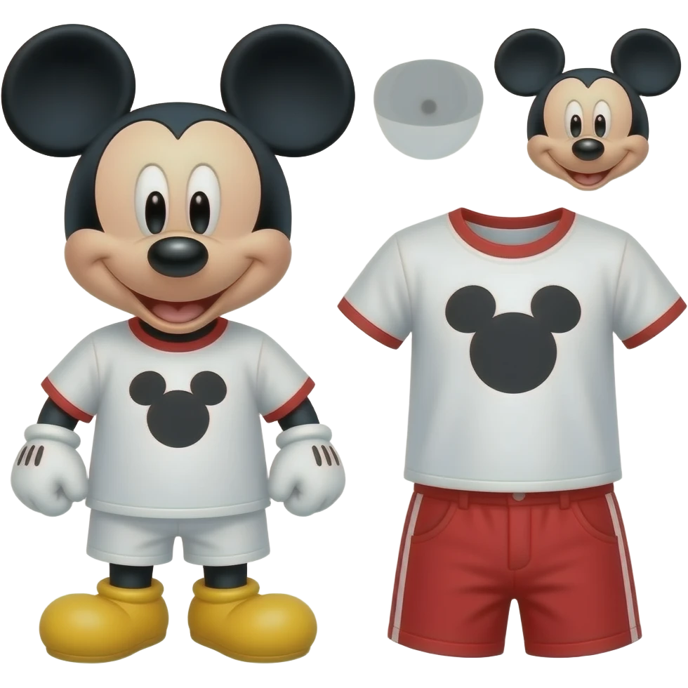 Mickey Mouse clothes emoji