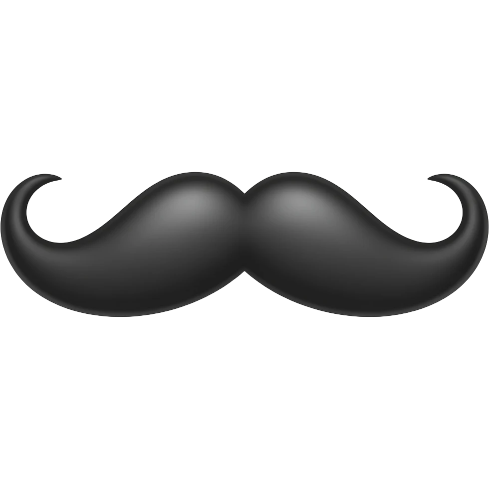 mustache emoji