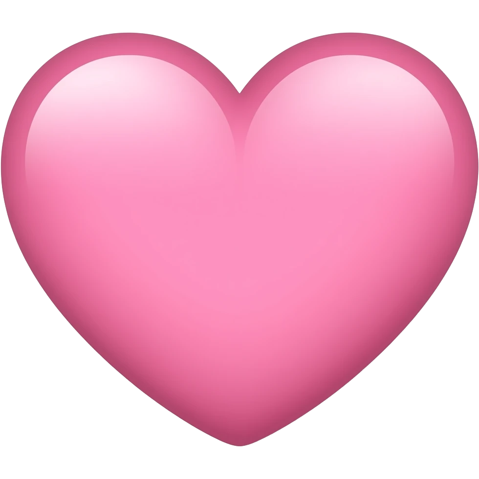 Light pink heart emoji