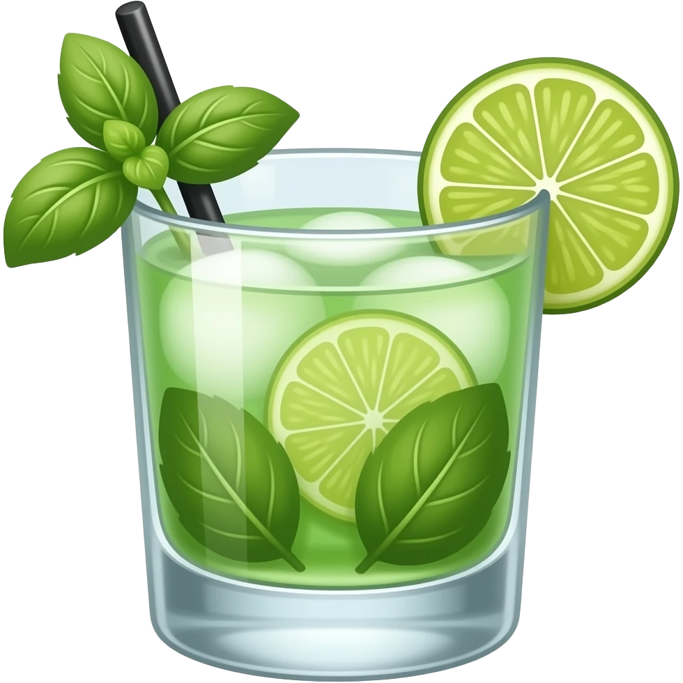 Gin Basil cocktail emoji