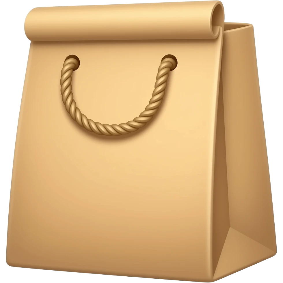 paper bag design emoji