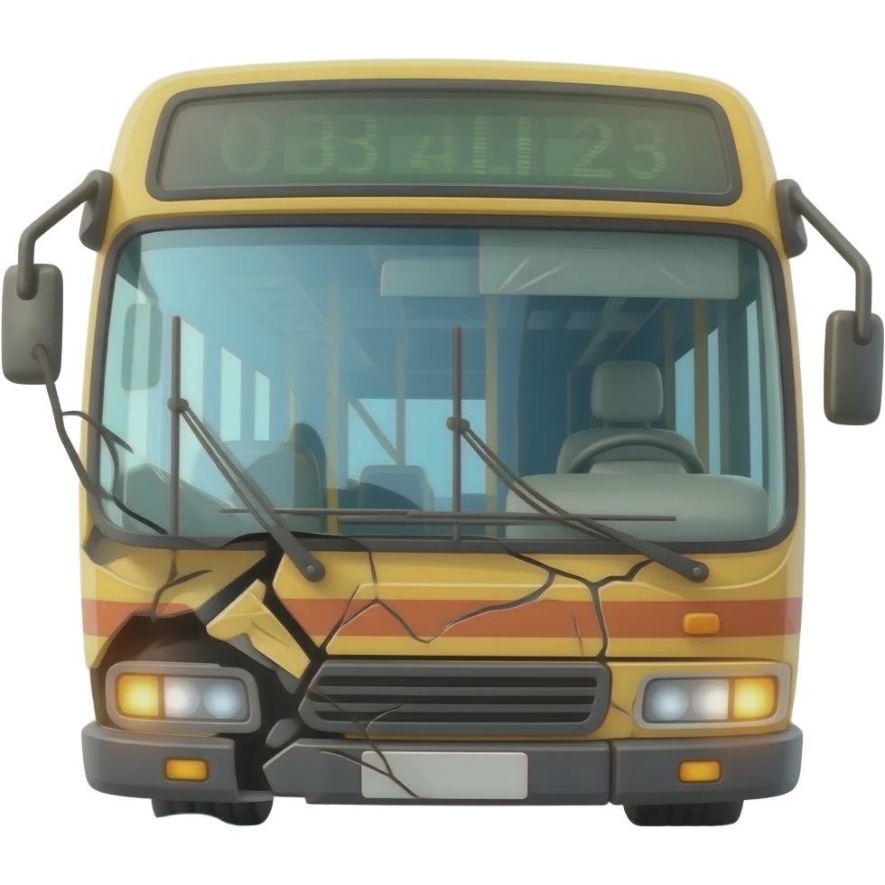 Crashed Bus emoji