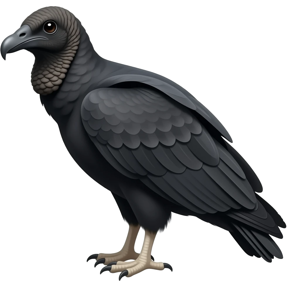 black vulture emoji