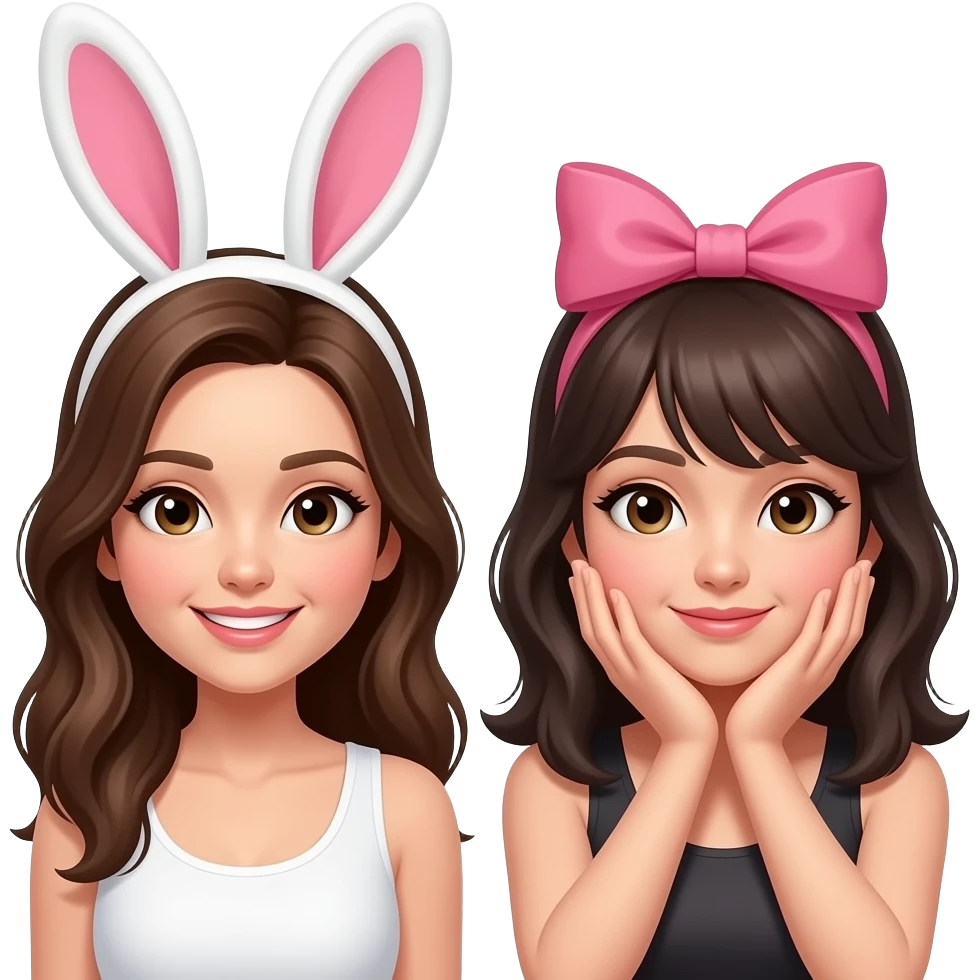 👯‍♀️🙇‍♀️ emoji