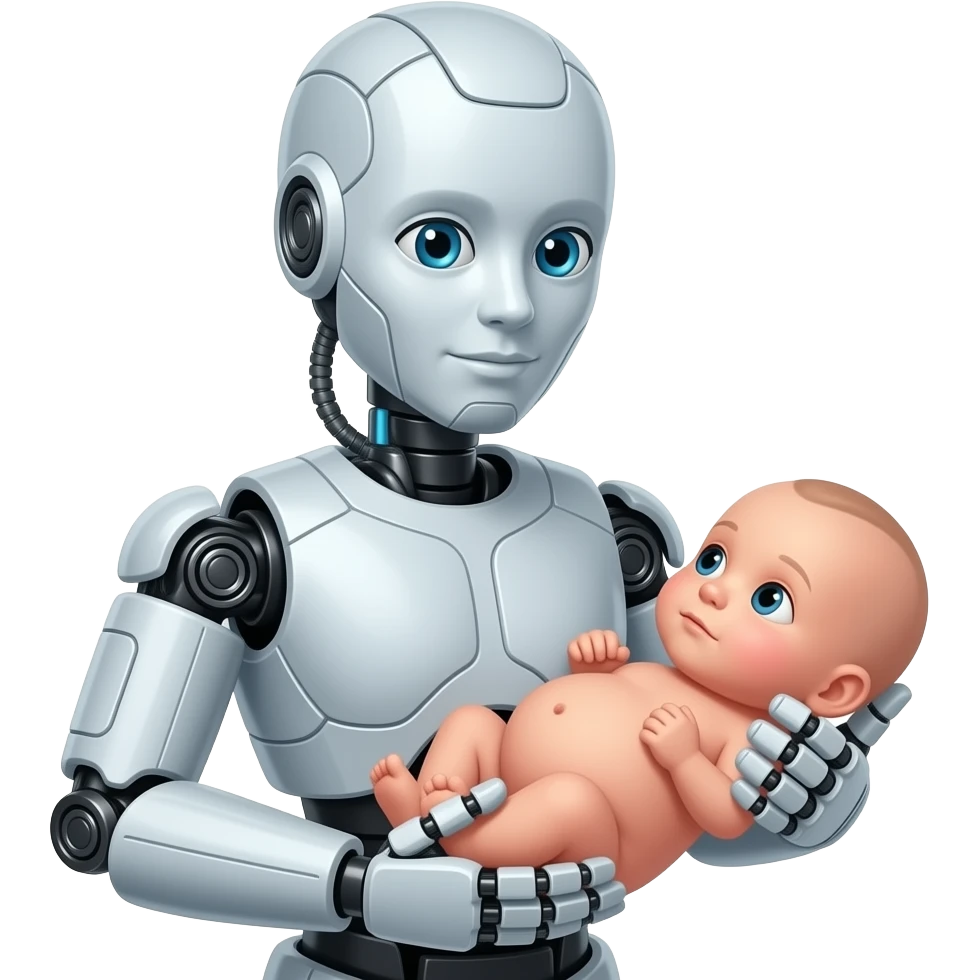 Robot giving birth emoji