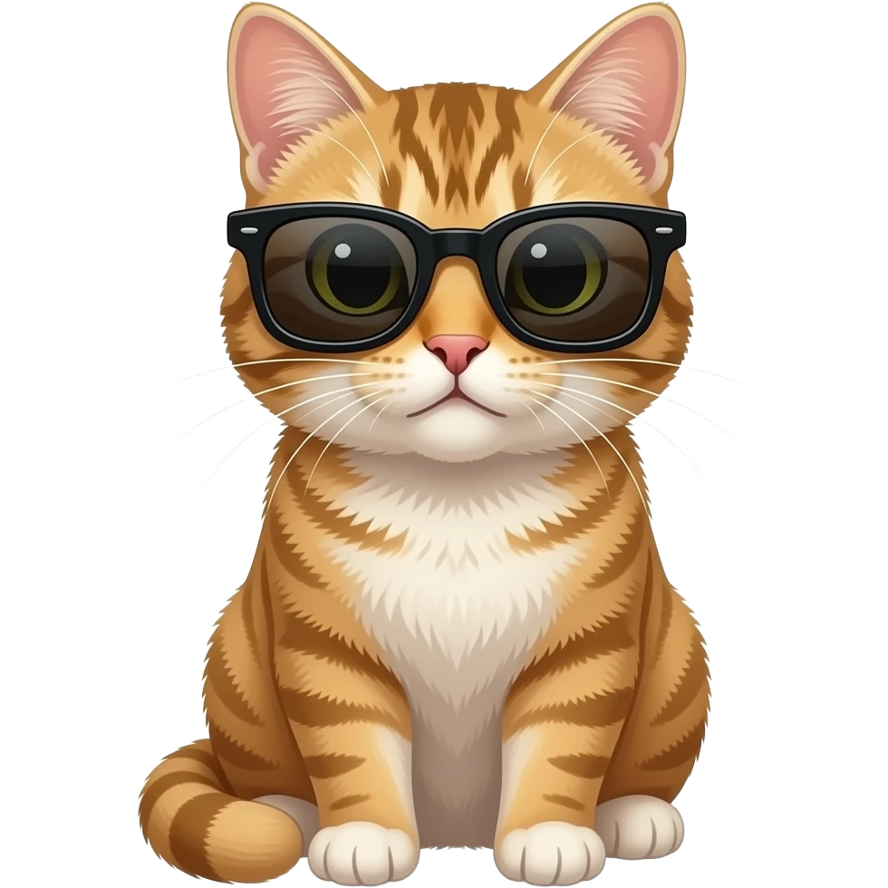 Cat wearing sunglasses emoji