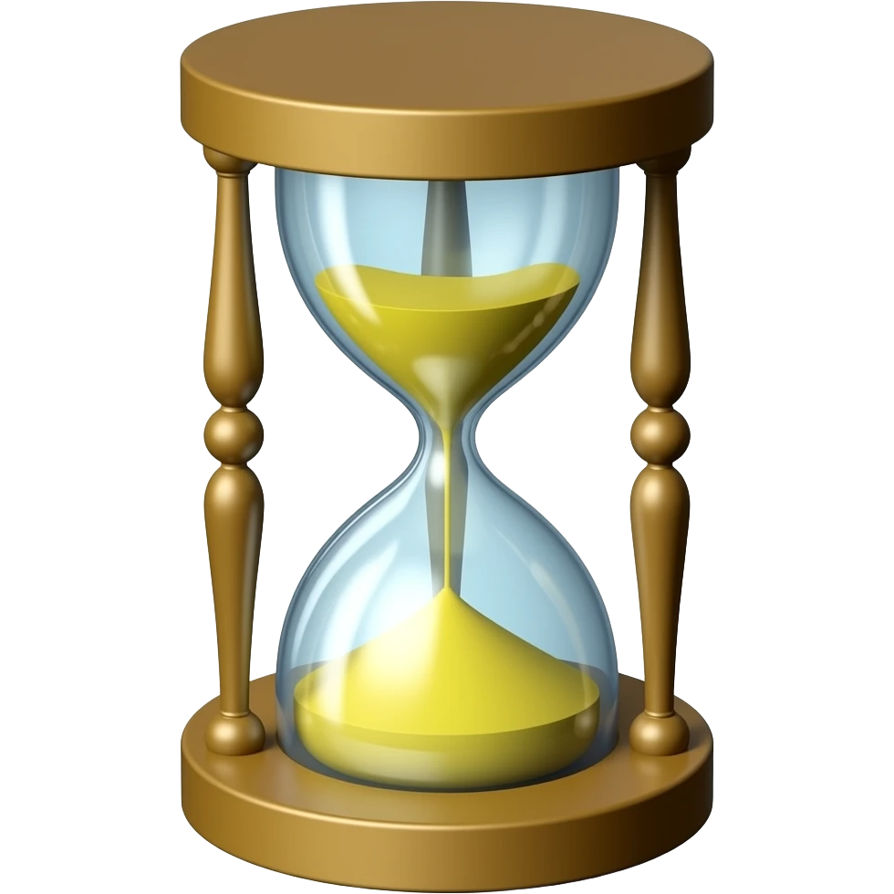 Time glass emoji