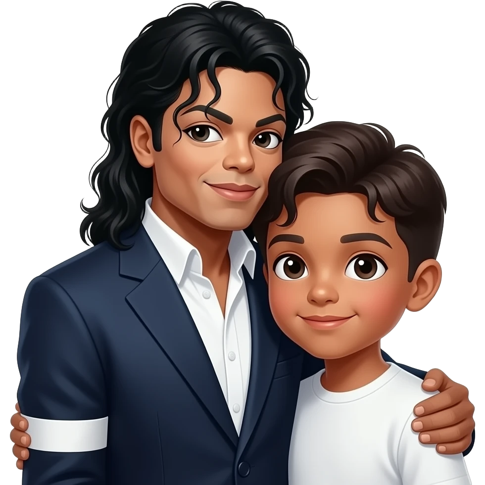 Michael jackson qui Embrasse un garçon emoji