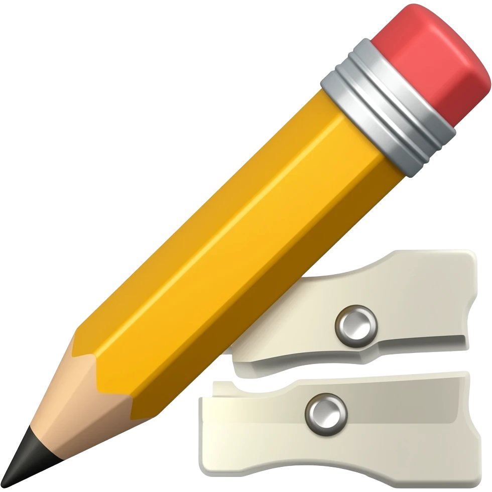 Pencil+sharpener emoji