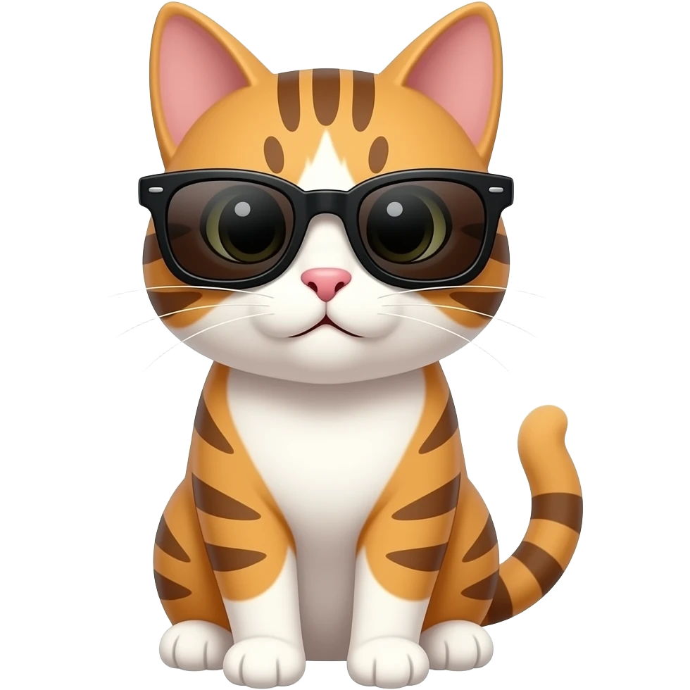 Cat wearing sunglasses emoji