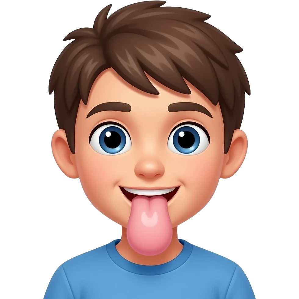 Boy sucking on a dick emoji