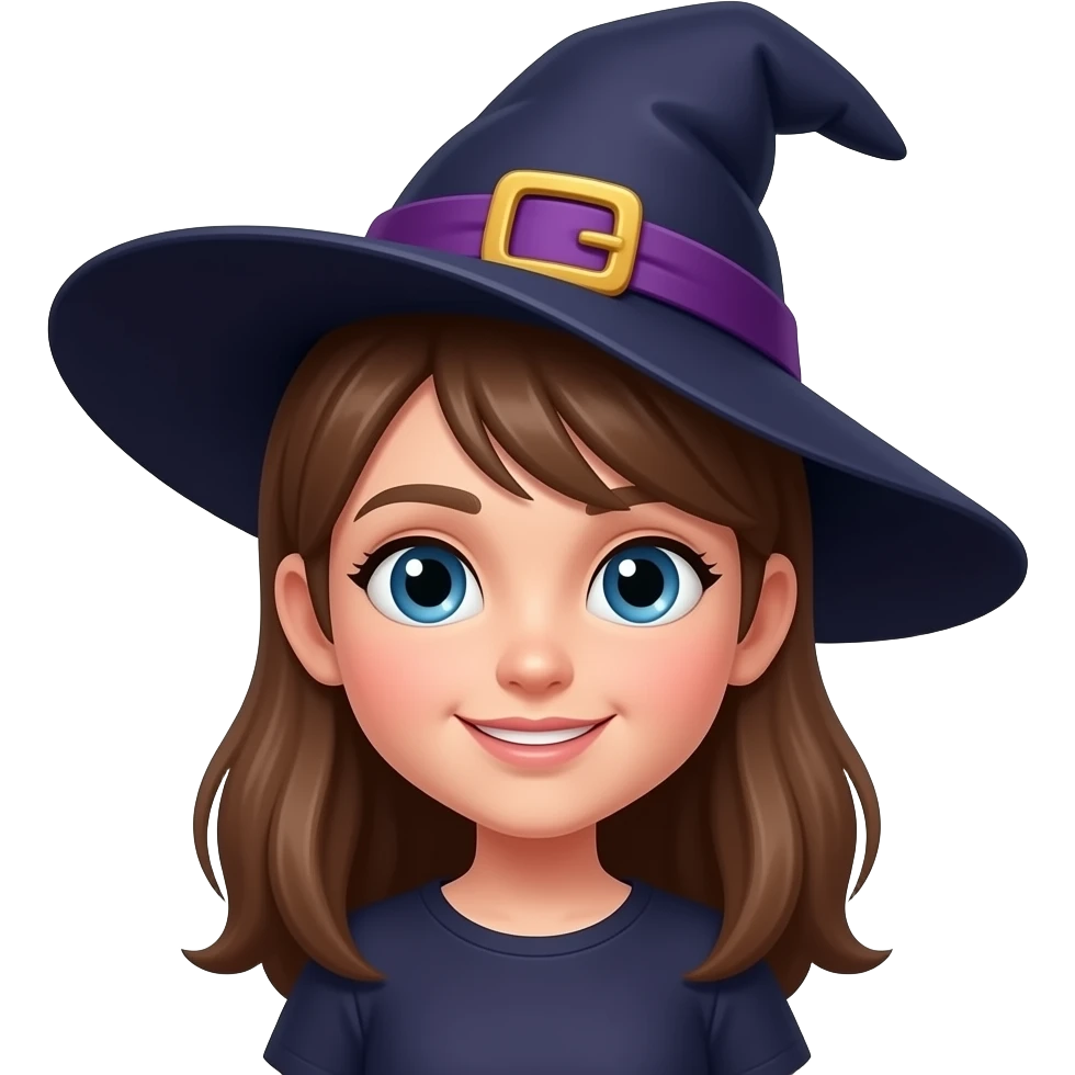 Young witch character emoji