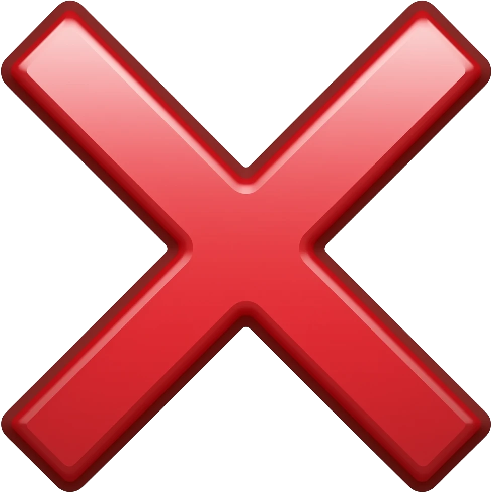 X error emoji