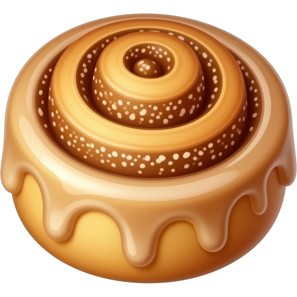 cinnamon roll glaze emoji