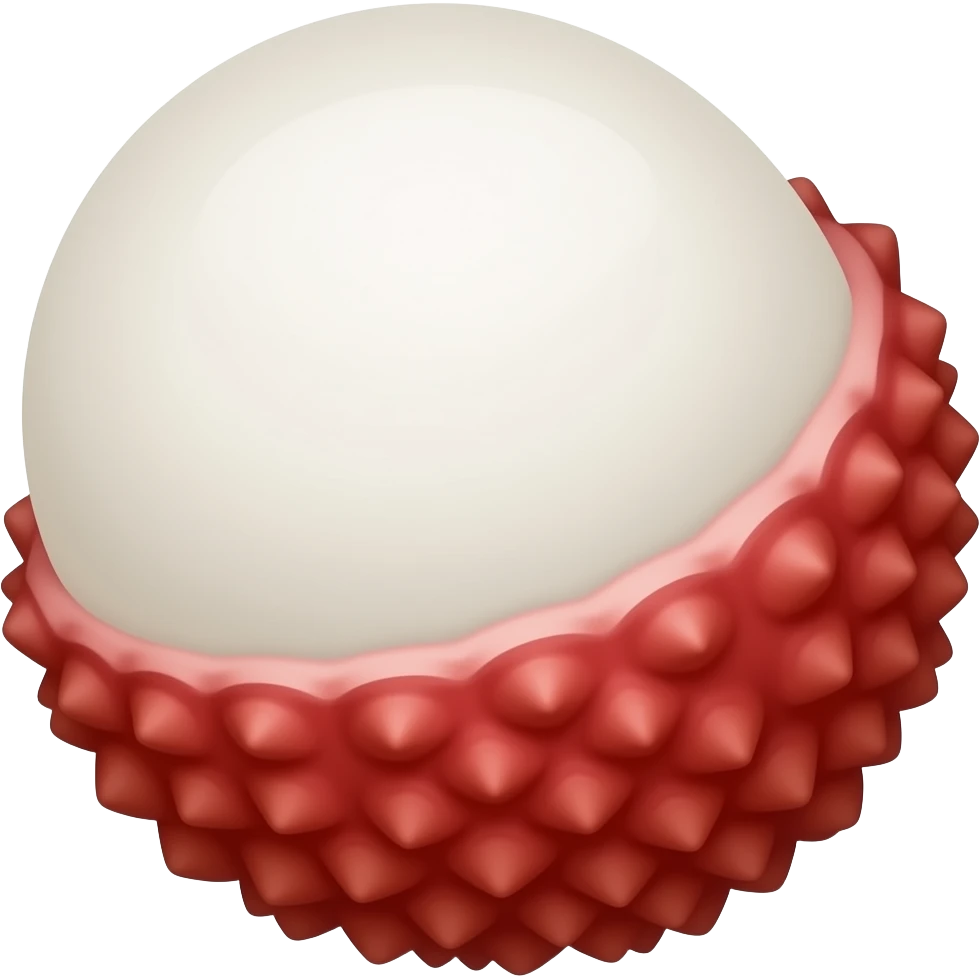 Lychee emoji