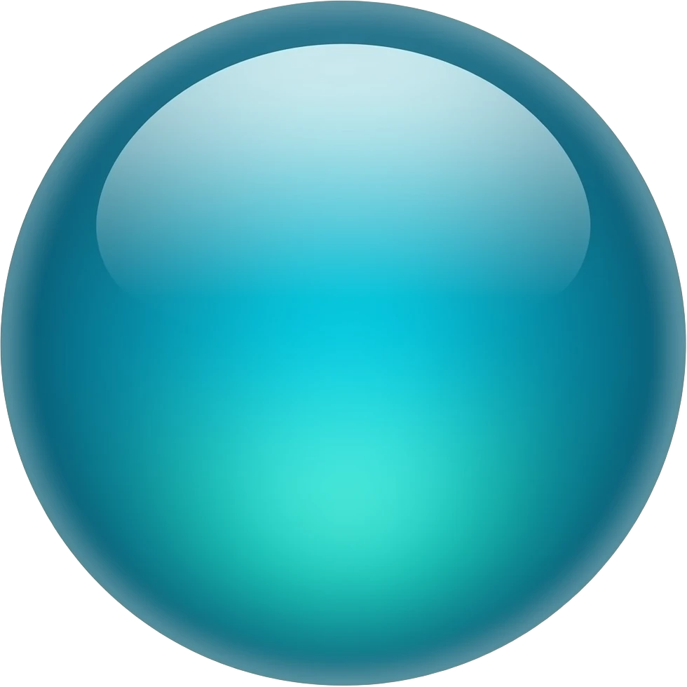 Online that's glowing blue green ombre emoji