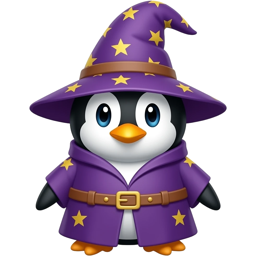 Penguin Wizard emoji