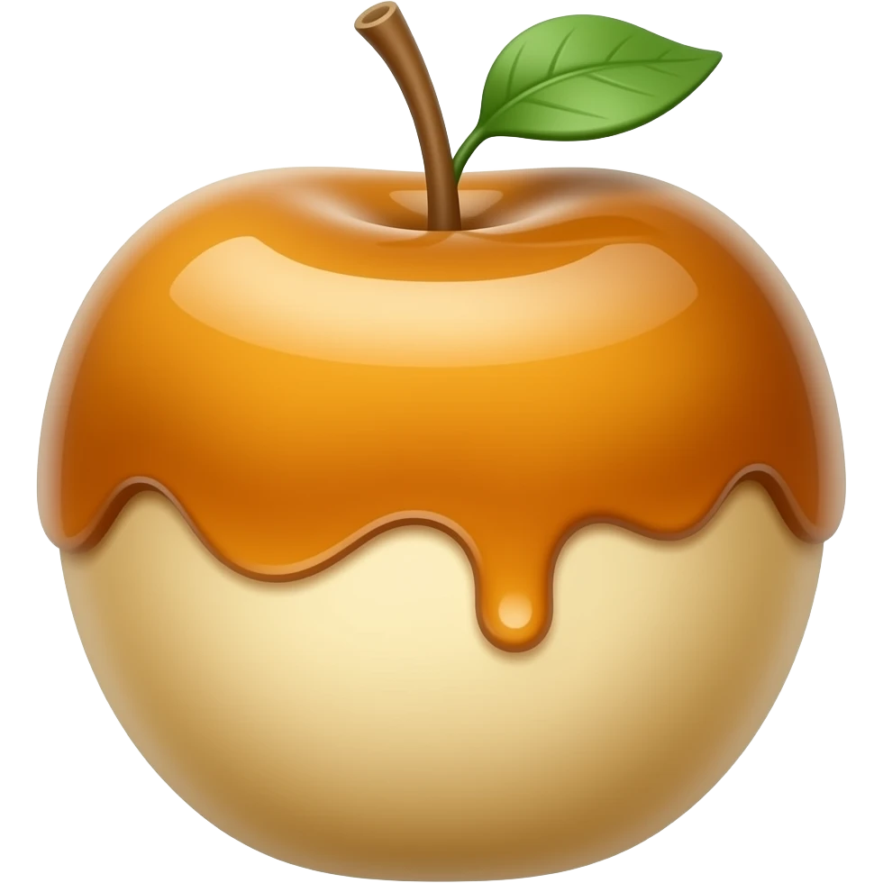 Caramel Apple on a stick emoji