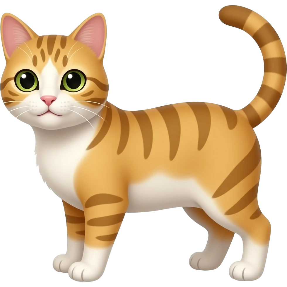 A 2d cartoon cat emoji