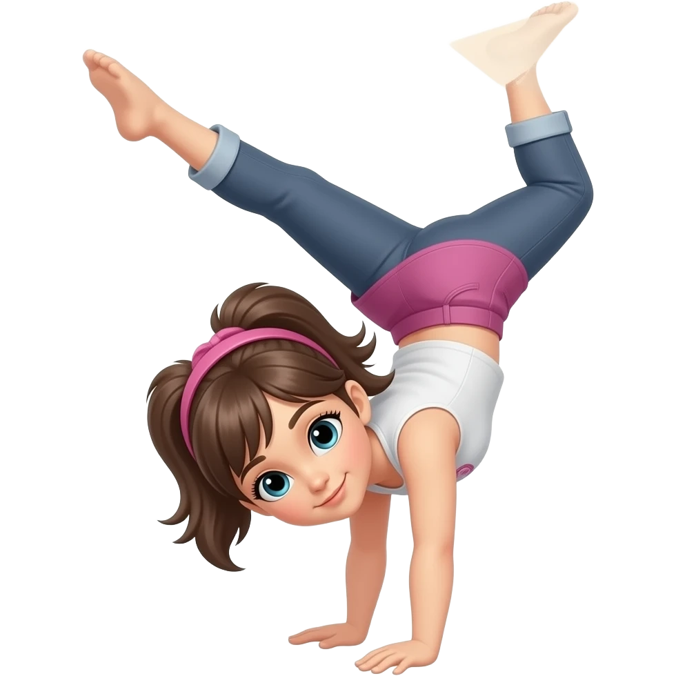 Fille Acrobatie emoji