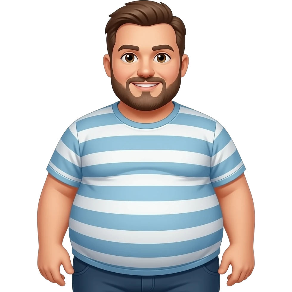 man with fat belly emoji