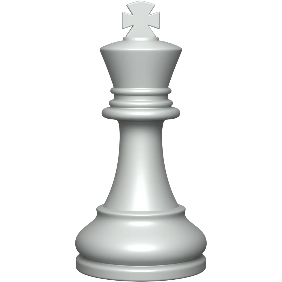 White chess king emoji