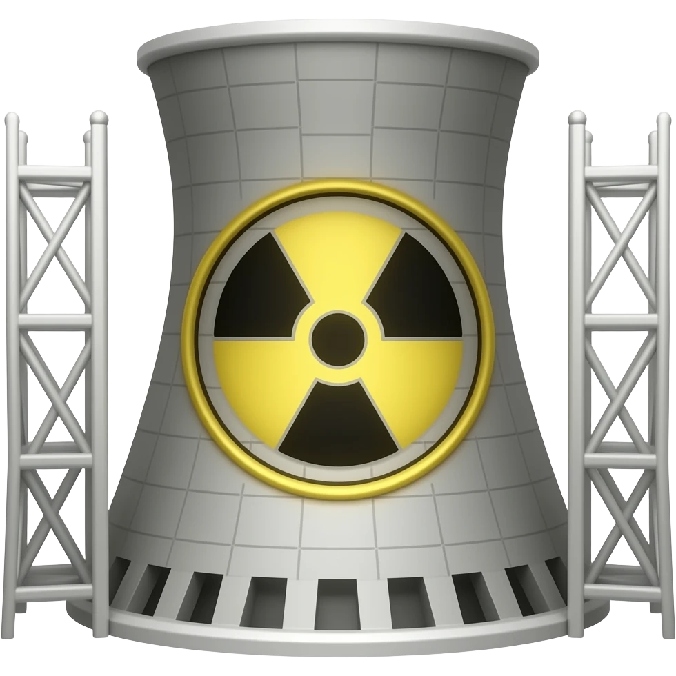 A nuclear reactor emoji