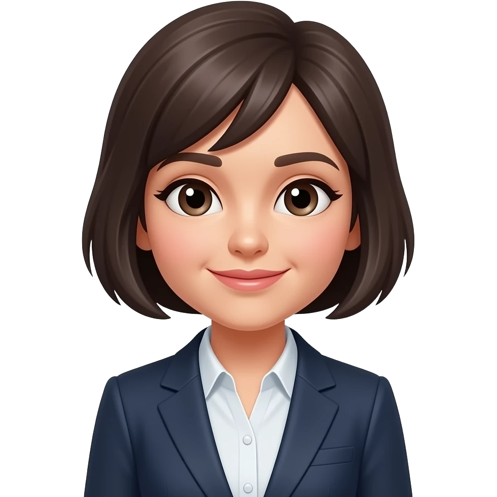주식하고 있는 숏컷헤어의 커리어우먼 emoji
