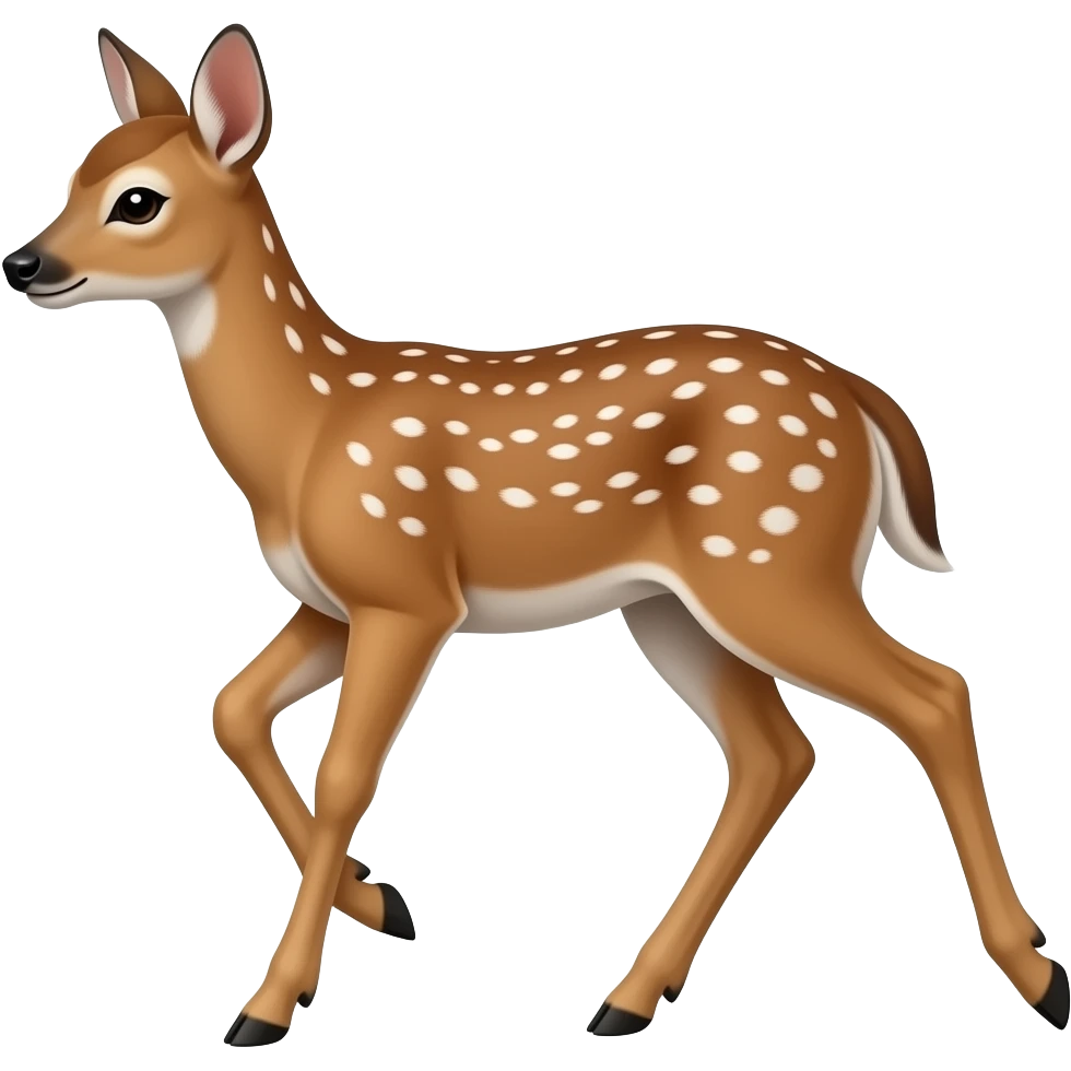 fawn sideway emoji