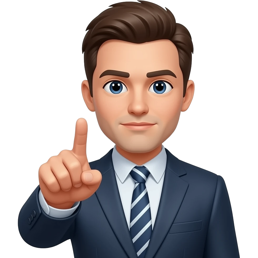 человек показует тихо emoji