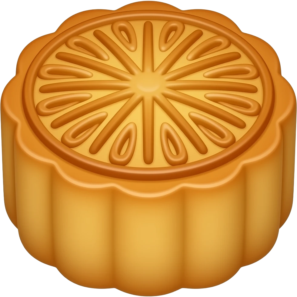 baked mooncake emoji