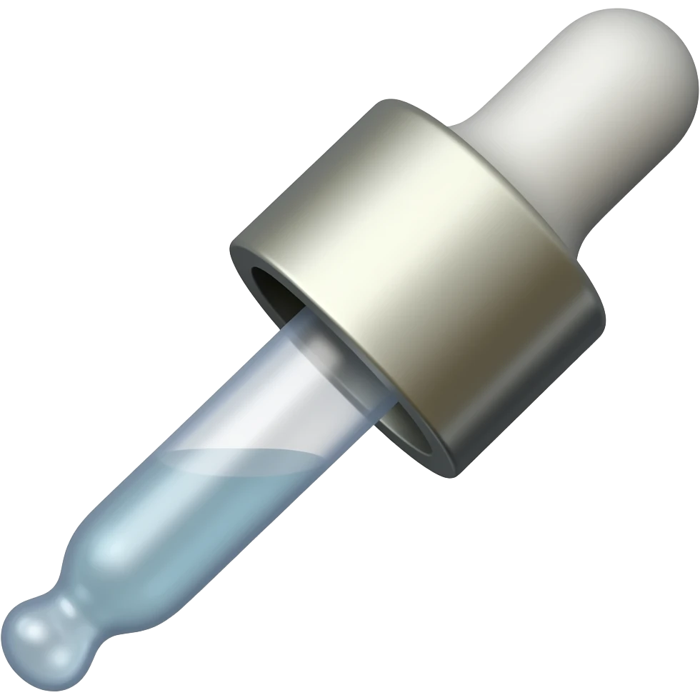 colored dropper emoji
