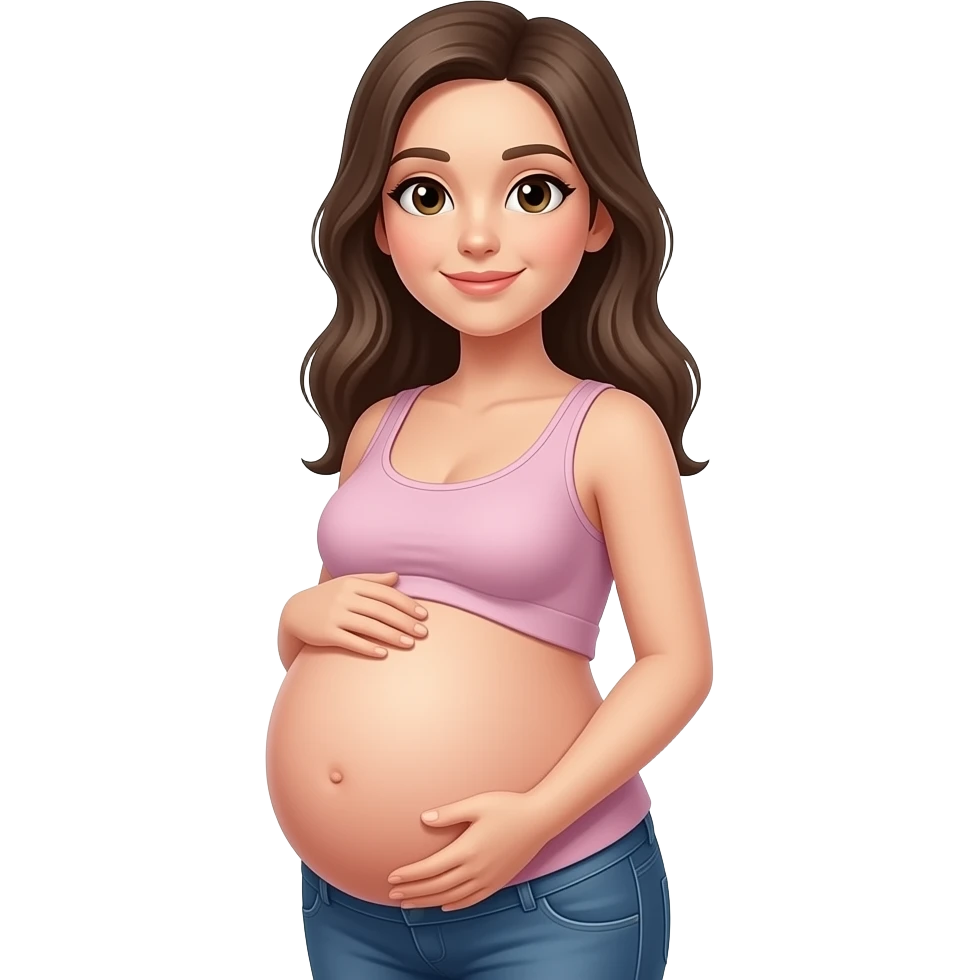 pragnent belly emoji