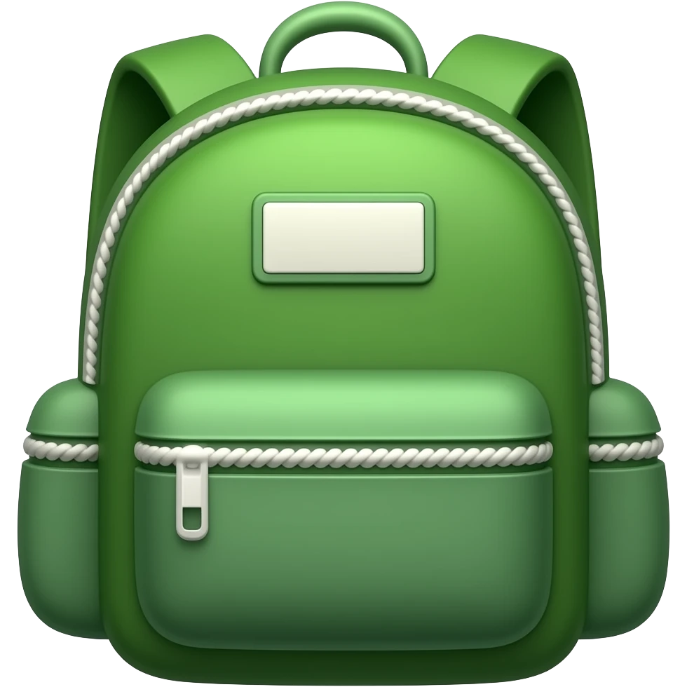green backpack emoji